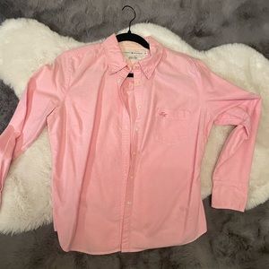 Tommy Hilfiger Pink button-up- Large